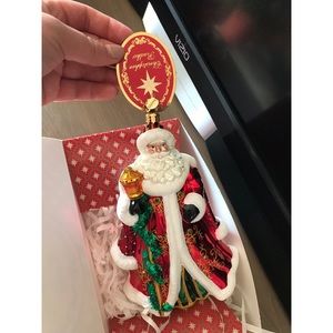 Christopher Radko Santa Christmas ornament